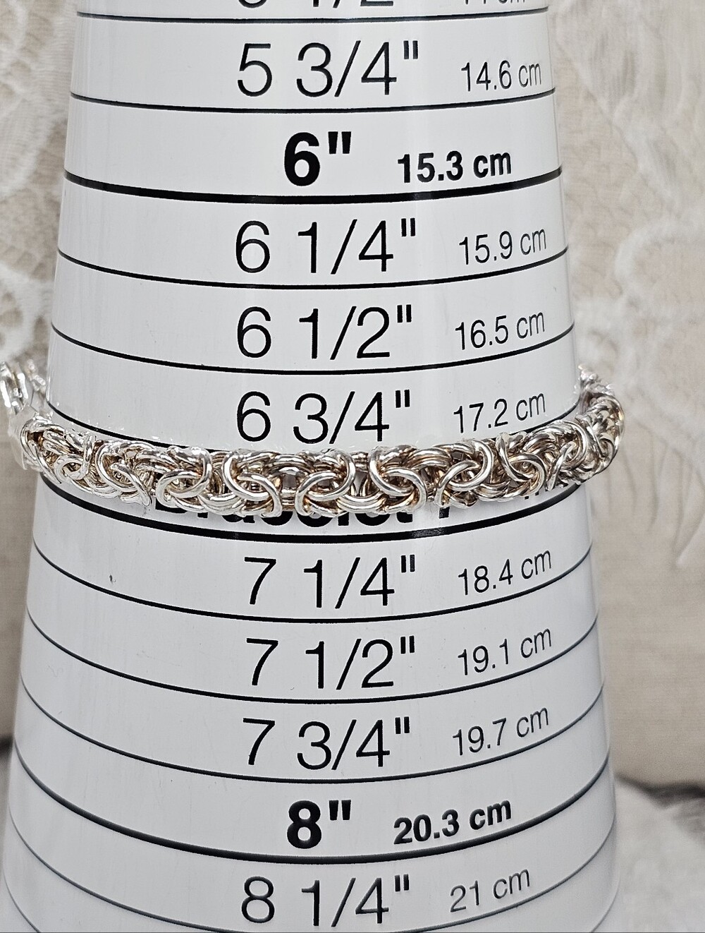 Lirm Italy 925 Silver Byzantine Bracelet 7" - Picture 8 of 13